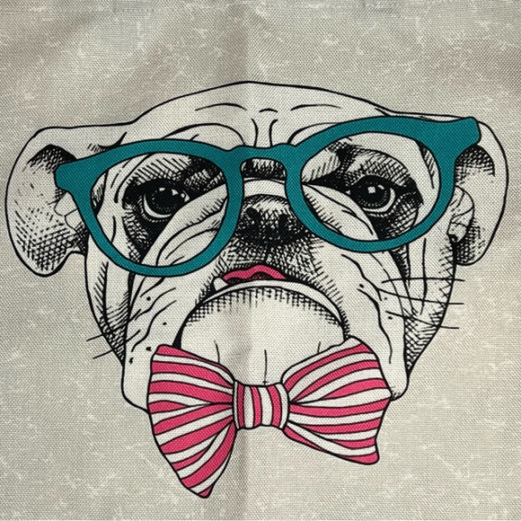 Eco-Friendly Preppy English Bulldog Folding Tote Bag - Picture 6 of 14